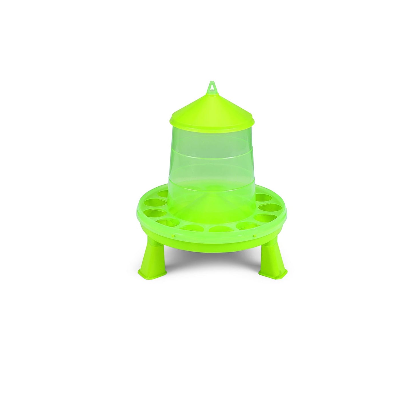 Gaun Poultry Feeder Plastic C/W Legs Green 2 Kg