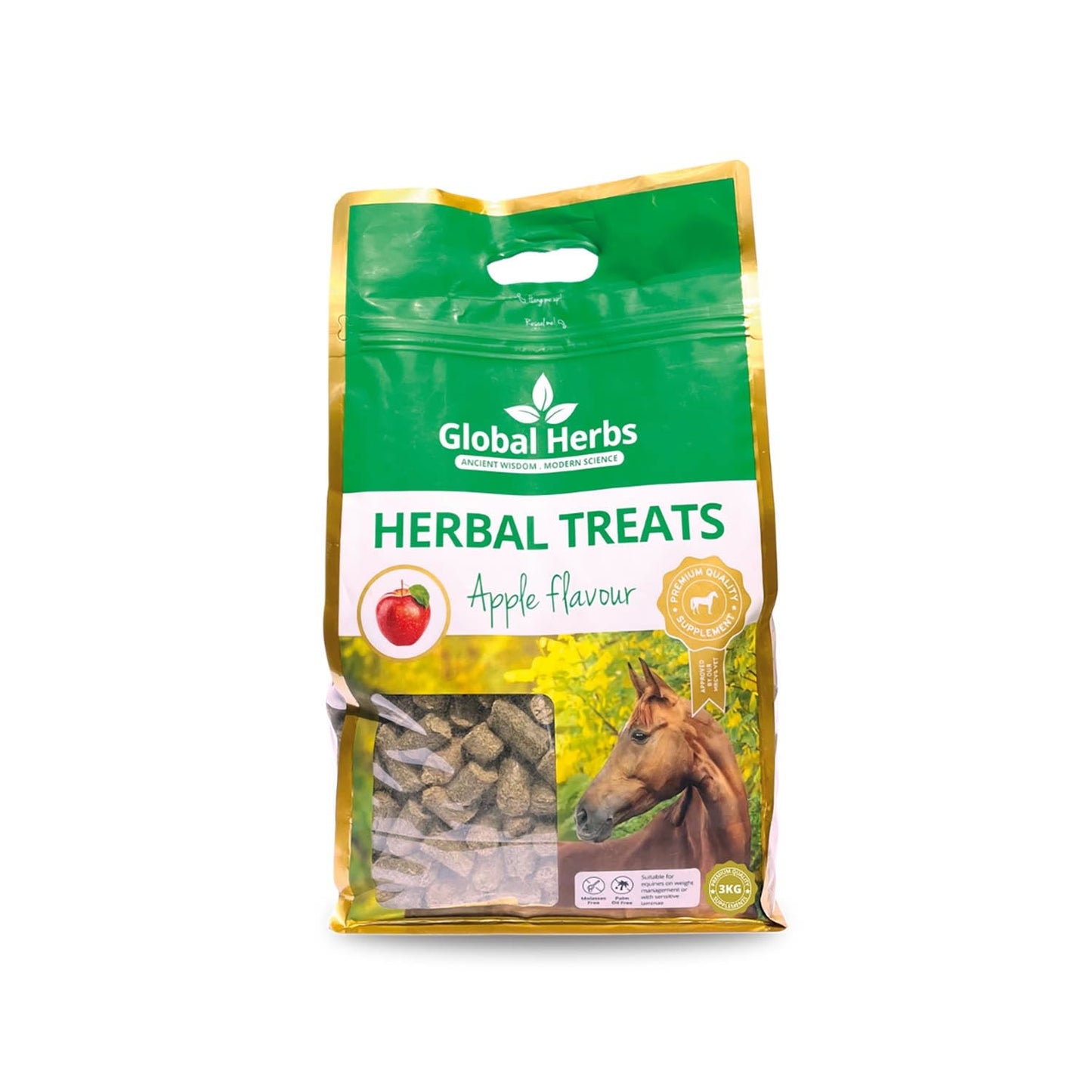 GLOBAL HERBS HERBAL TREATS 3 KG APPLE