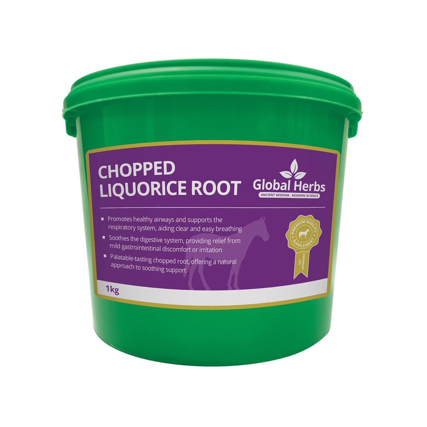 GLOBAL HERBS CHOPPED LIQUORICE ROOT 1 KG