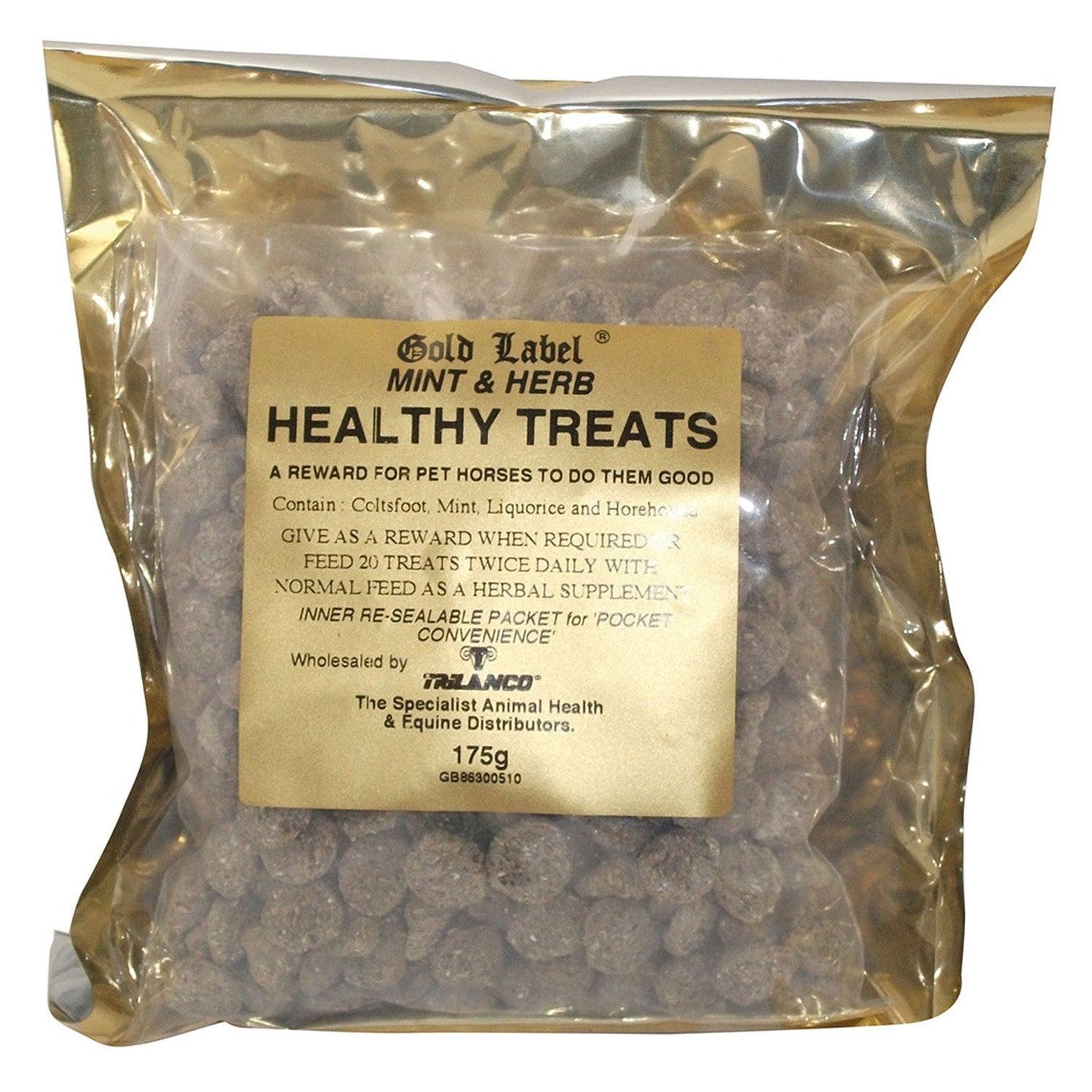 Gold Label Herbal Healthy Treats 175G Mint & Herb 12 Pack - Ormskirk Pets