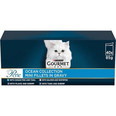 Gourmet Perle Ocean Collection In Gravy Wet Cat Food 40x85g - Ormskirk Pets