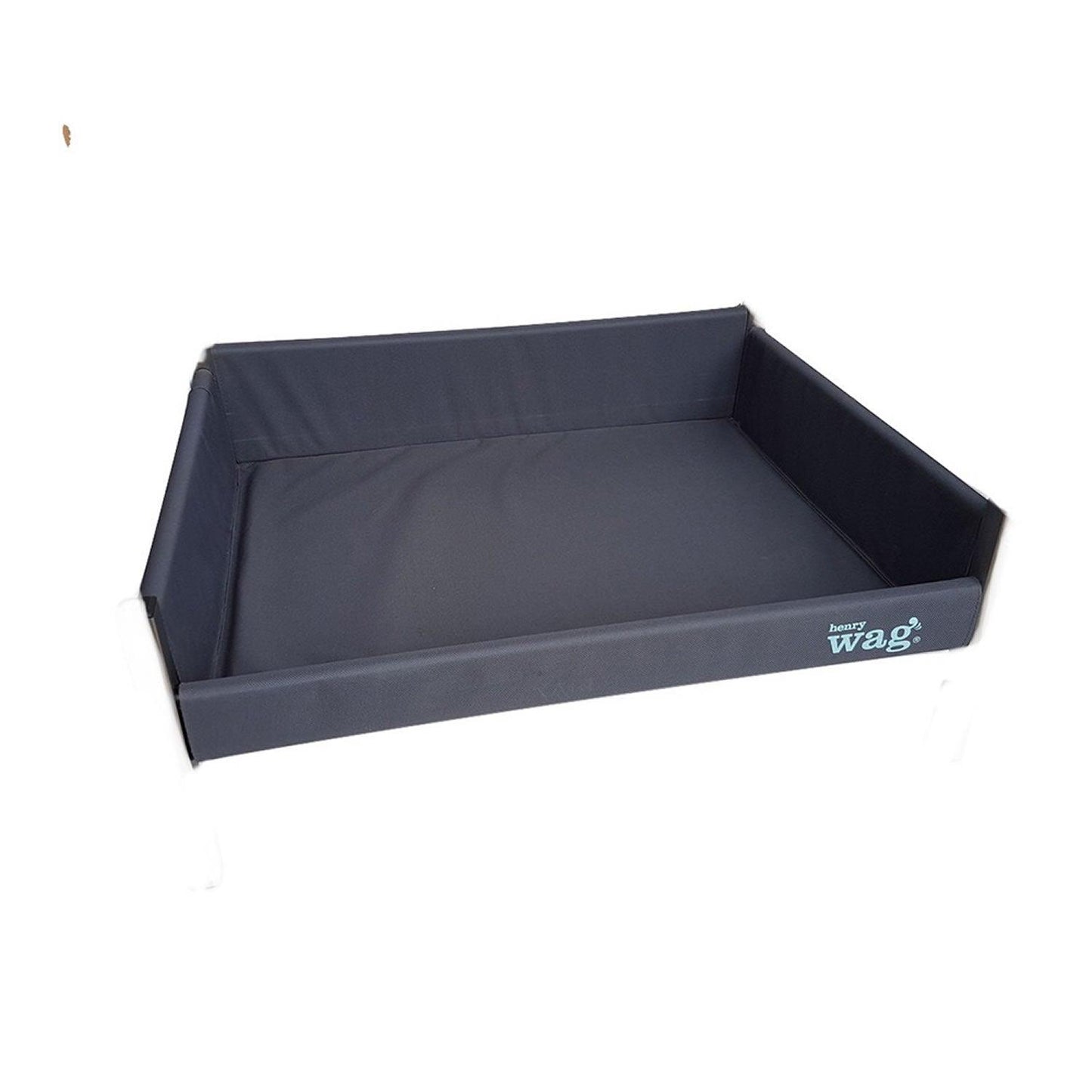 Henry Wag Elevated Dog Bed Replacement Cover Small Grey/Black - Ormskirk Pets