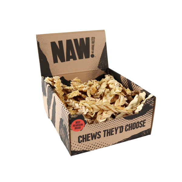NAW Beef Braided Head Skin, 2KG
