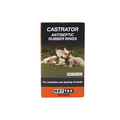 Nettex Castrator Antiseptic Rubber Rings 100 Pack - Ormskirk Pets