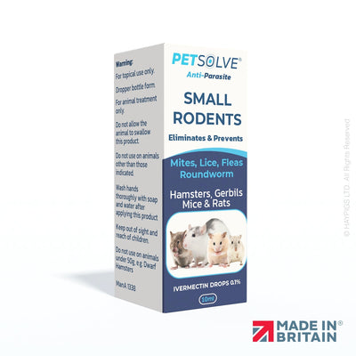 Petsolve Anti Parasite For Small Rodents 10ml