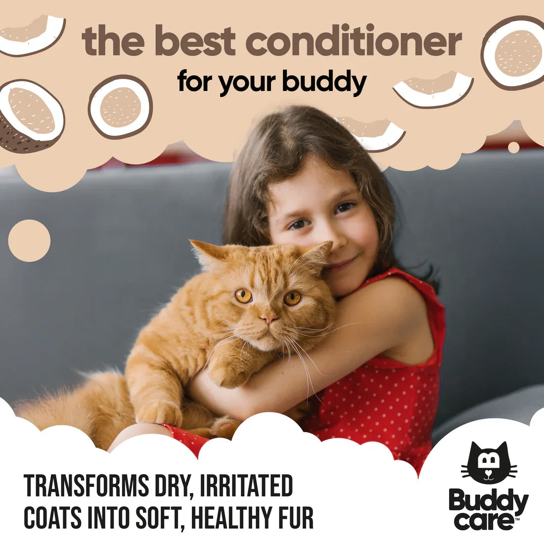 Buddycare Coconut Cat Conditioner 500ml