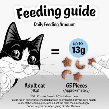 Felix Crispies Cat Treat Salmon And Trout 180G - Ormskirk Pets