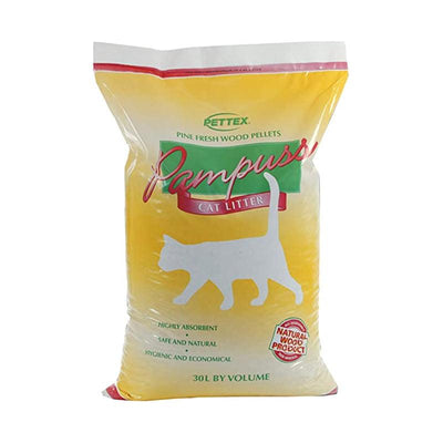 Pampuss Wood Cat Litter 30ltr - Ormskirk Pets