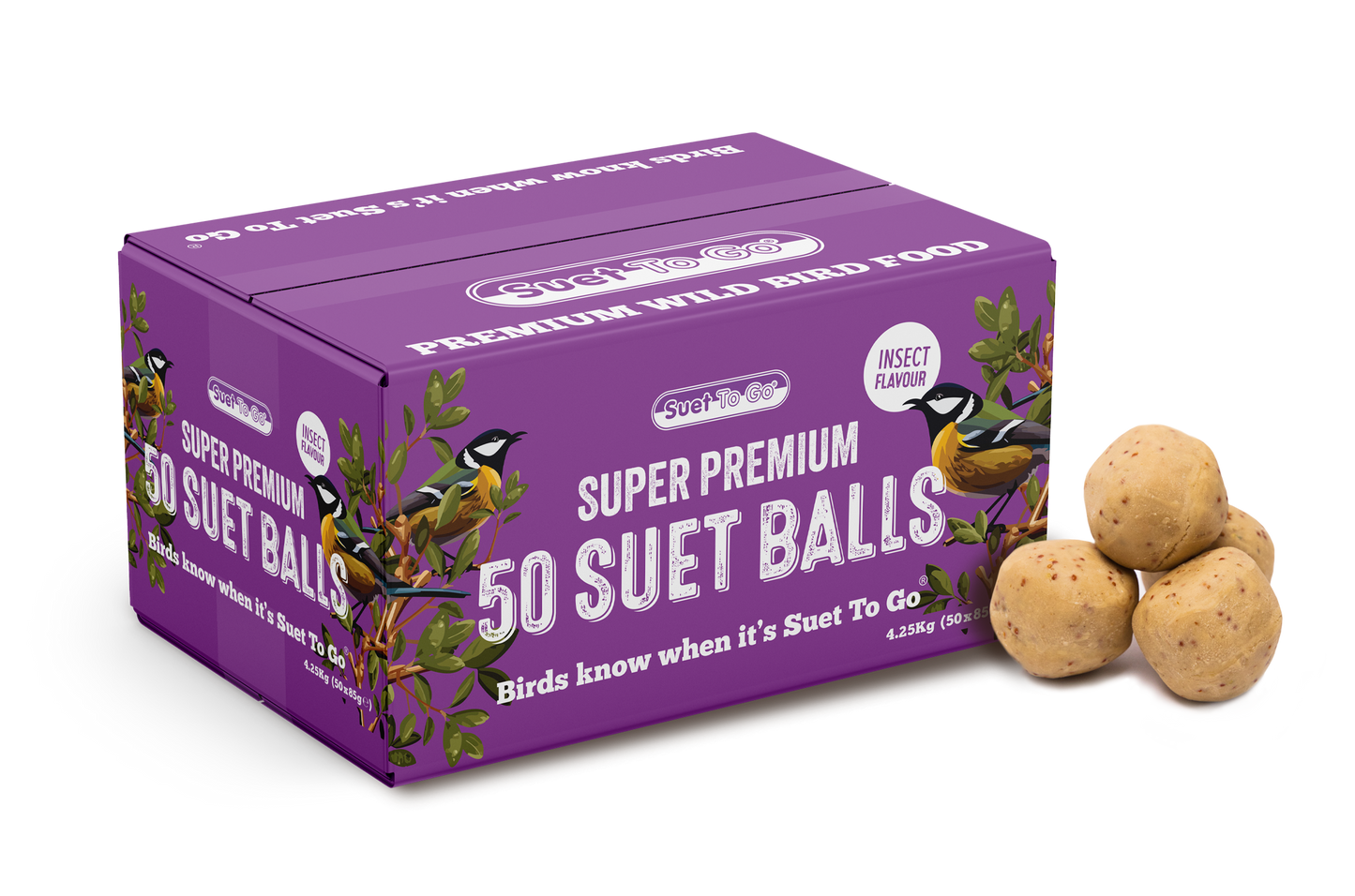Suet To Go 50 Ball Refill Box 50's