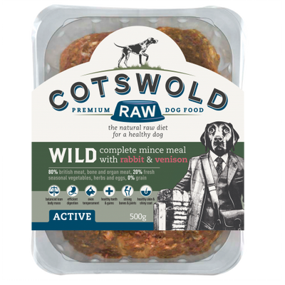 Cotswold Raw Wild Mince Venison & Rabbit 1KG