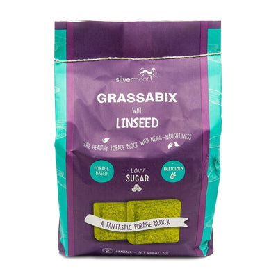 SILVERMOOR GRASSABIX WITH LINSEED 1 KG X TWIN PACK