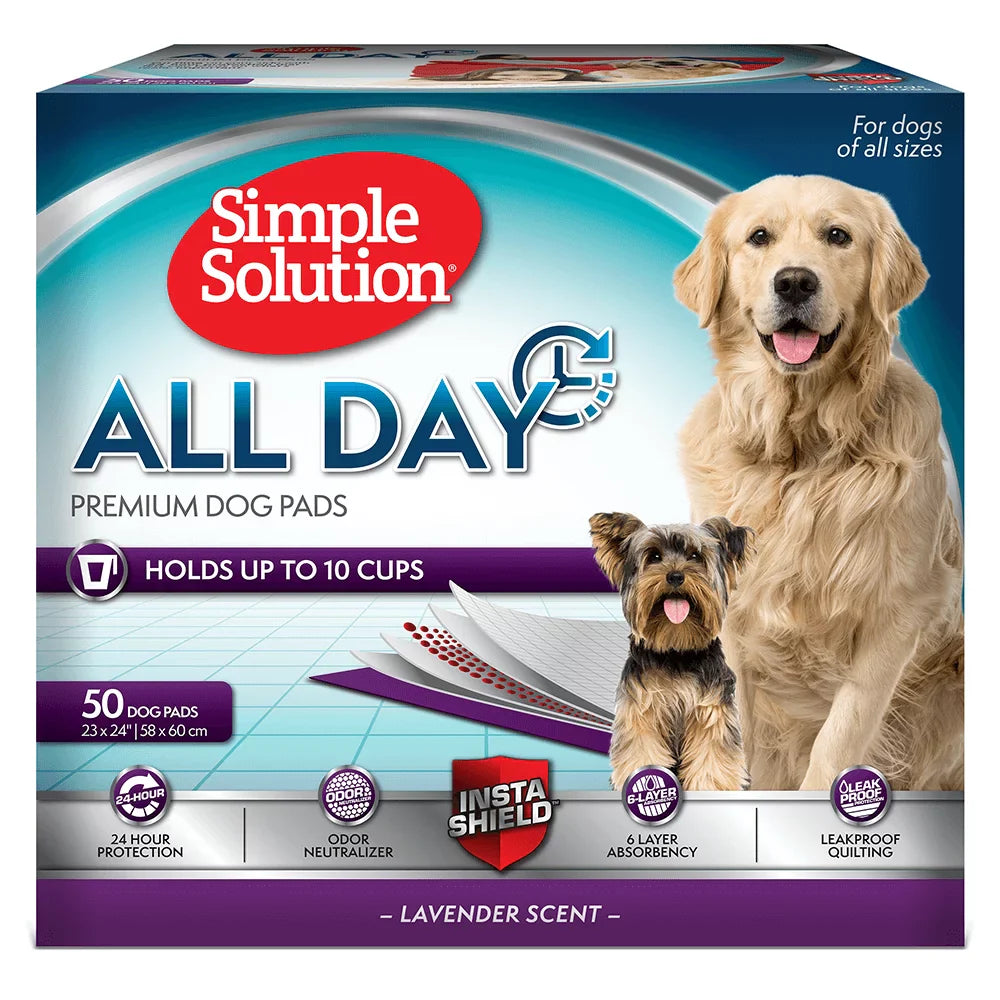 Simple Solutions All Day Premium Puppy Pads, 50 pads