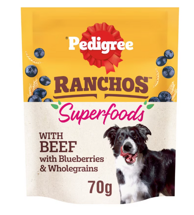 PEDIGREE RANCHOS SUPERFOODS BEEF 70g ONE BAG