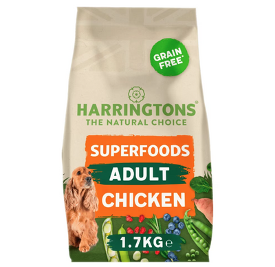 HARRINGTONS COMPLETE ADULT DOG SUPERFOODS GRAIN FREE CHICKEN & VEG 1.7KG
