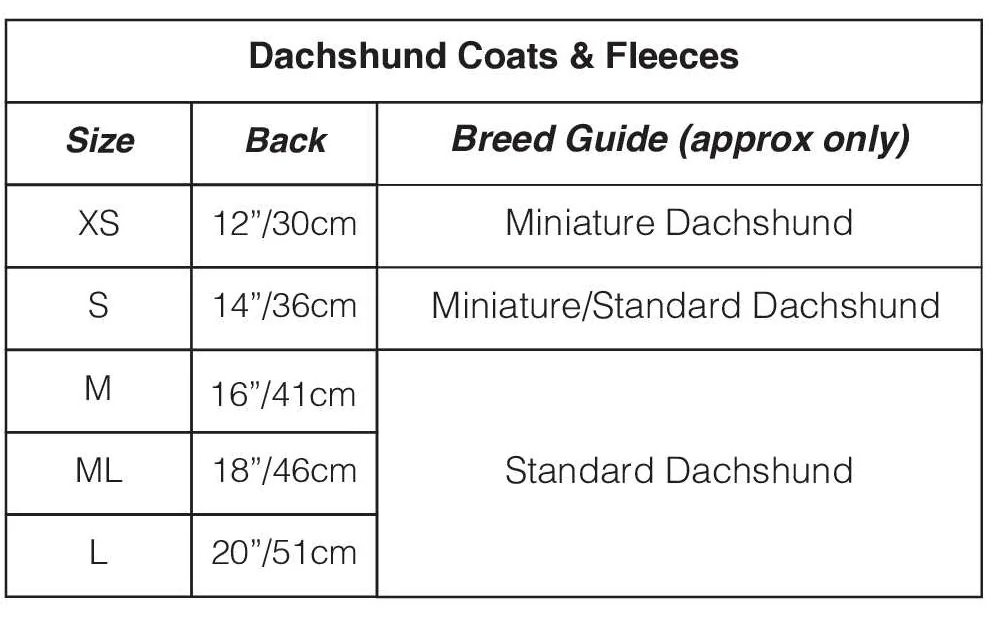 FIREFOOT FLEECE DACHSHUND JUMPER BLUE