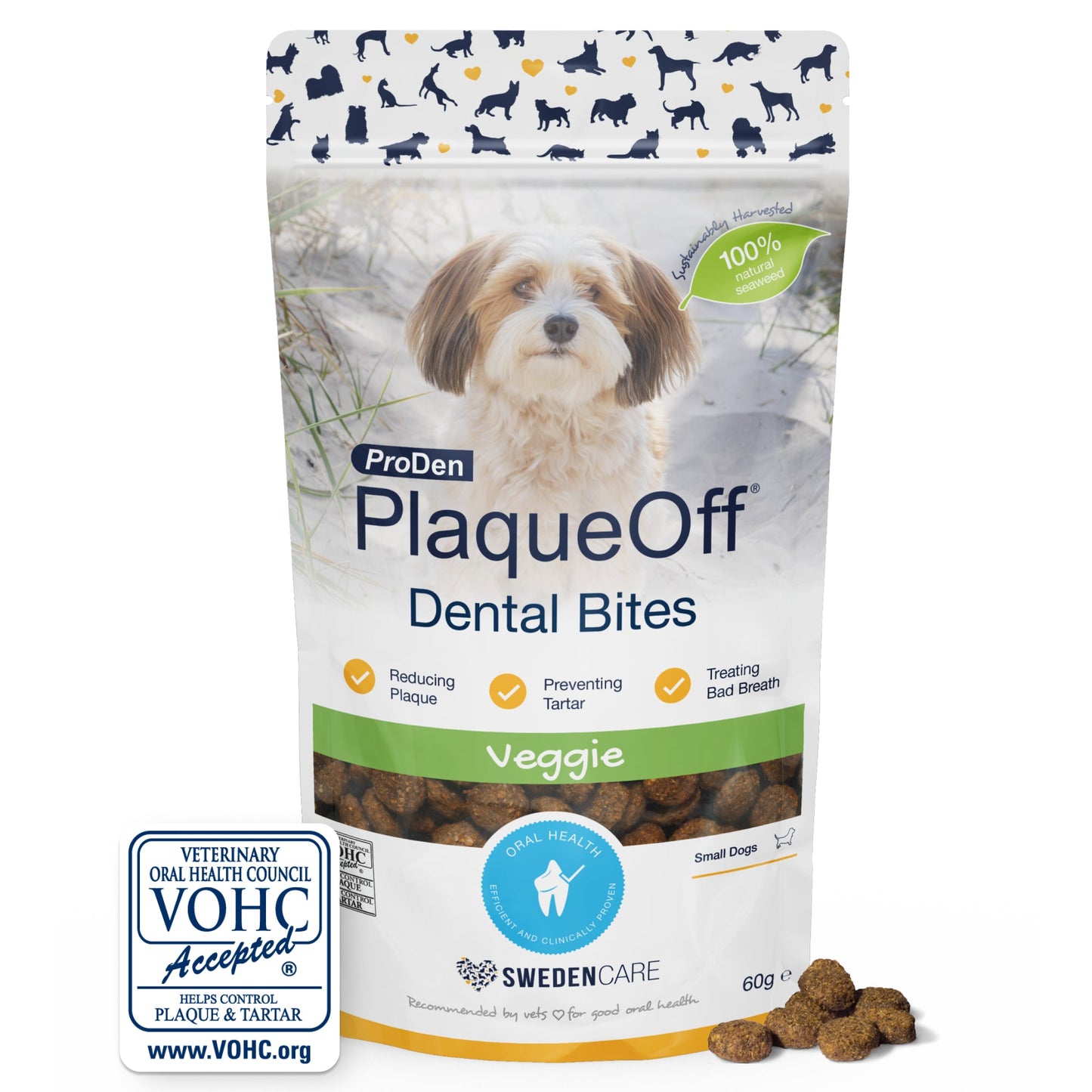Proden Plaqueoff Dental Bites Dog 60G