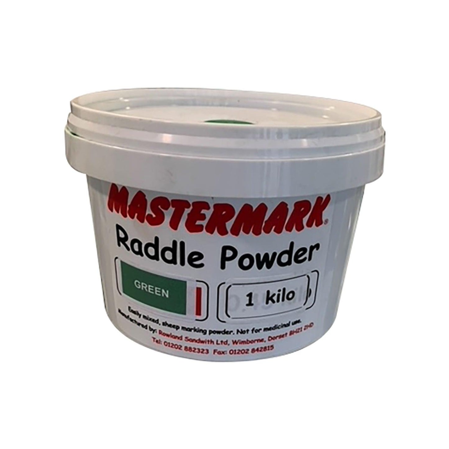Mastermark Raddle Powder Green x 1kg - Ormskirk Pets
