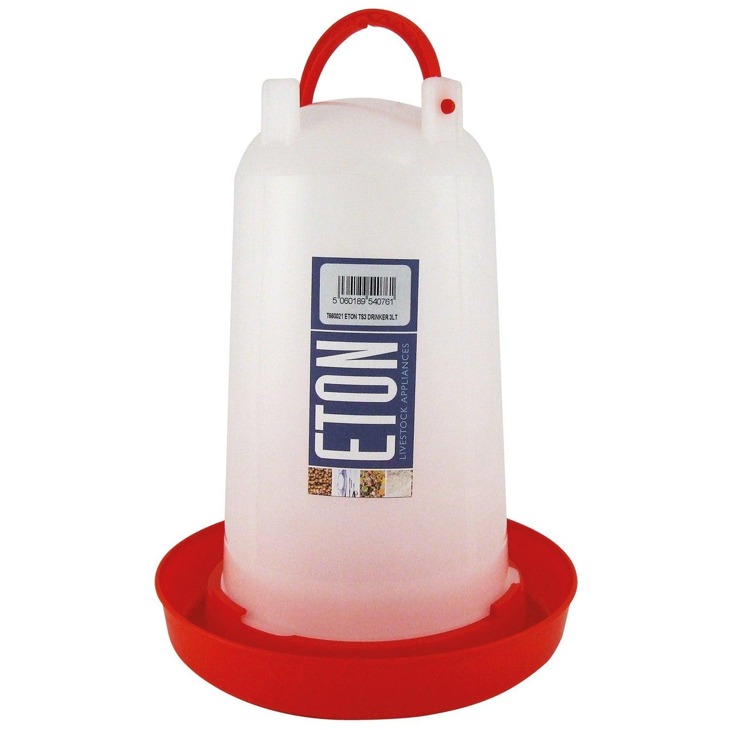 Eton Ts Poultry Drinker Red 3ltr - Ormskirk Pets