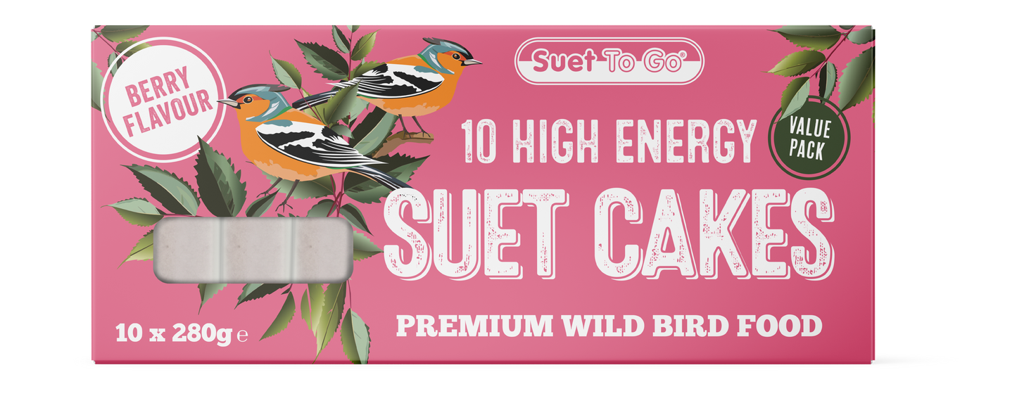 Suet To Go Berry Flavour High Energy Suet Cake x 10 Value Pack