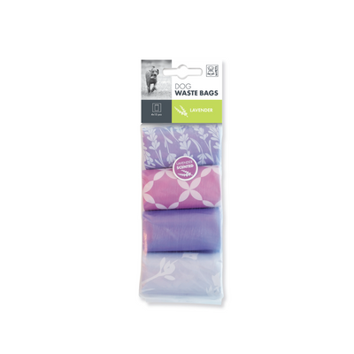M-PETS Dog Waste Bags Lavender 4 Rolls