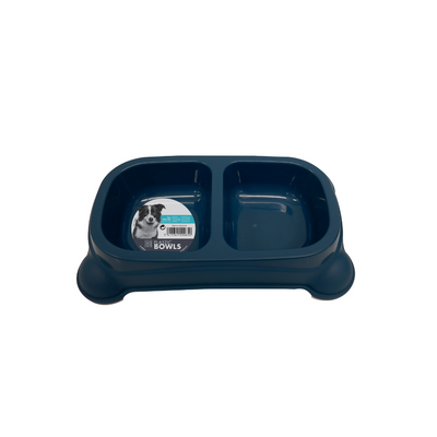 M-PETS Plastic Double Bowl - 2 X 950ml