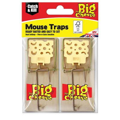 The Big Cheese Mouse Trap Wooden Twin Pack - Ormskirk Pets