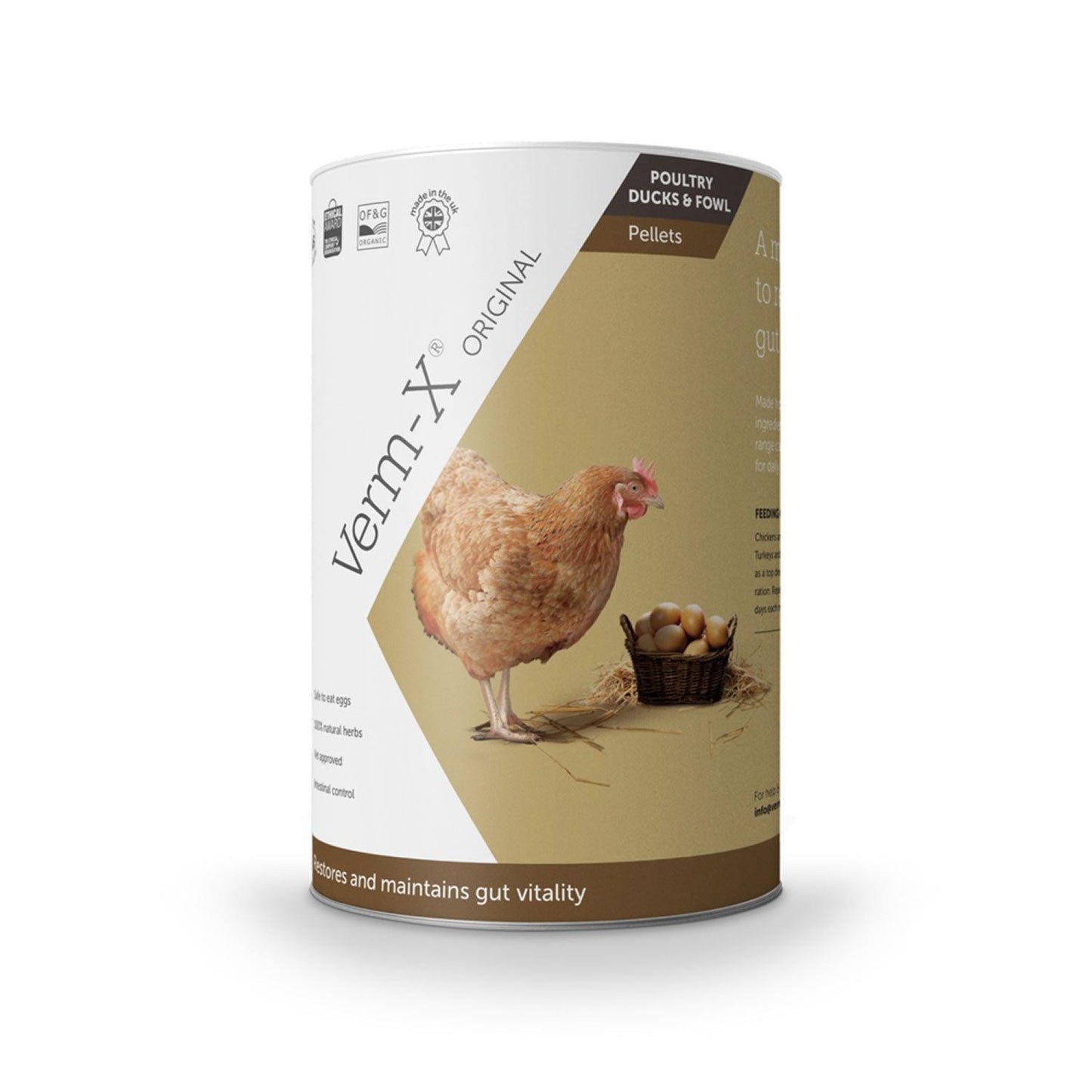Verm-X Original Pellets For Poultry 750g Tube - Ormskirk Pets
