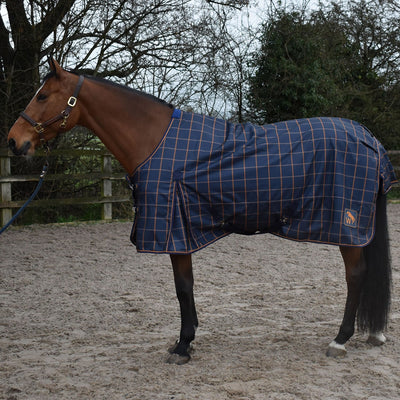 Whitaker Jacob Lightweight Turnout Rug 0gm Navy/Orange