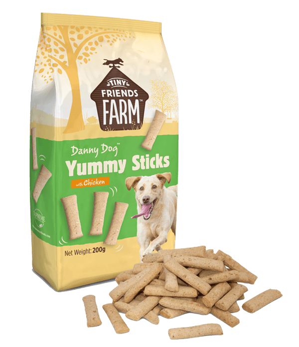 Tiny Friends Farm Danny Dog Yummy Sticks Chicken, 200g - Ormskirk Pets