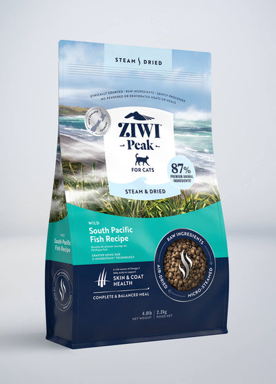 Ziwipeak Cat Steam & Dried Wild South Pacific Fish Pouch