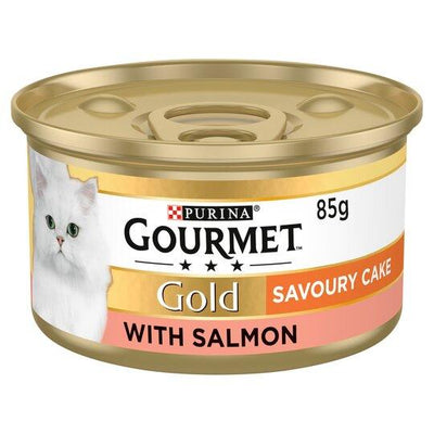 Gourmet Gold Savoury Cake Salmon 85g x 12 - Ormskirk Pets
