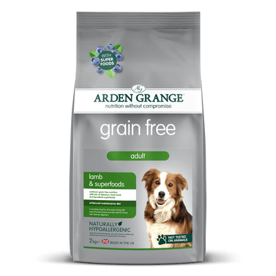 Arden Grange Dog Adult Grain Free Lamb Superfoods 2kg - Ormskirk Pets