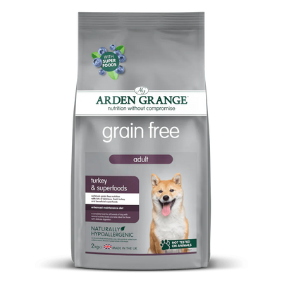 Arden Grange Dog Adult Grain Free Turkey Superfoods 2kg - Ormskirk Pets