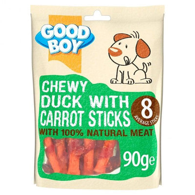 Good Boy Chewy Duck & Carrot Sticks 90g - Ormskirk Pets