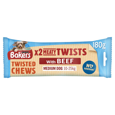 Bakers Meaty Twist Medium Dog Treats 180g - Ormskirk Pets