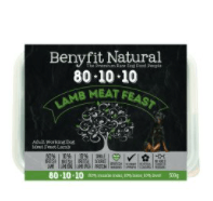 Benyfit Natural 80.10.10 Lamb Meat Feast, 500g (Raw Frozen) - Ormskirk Pets