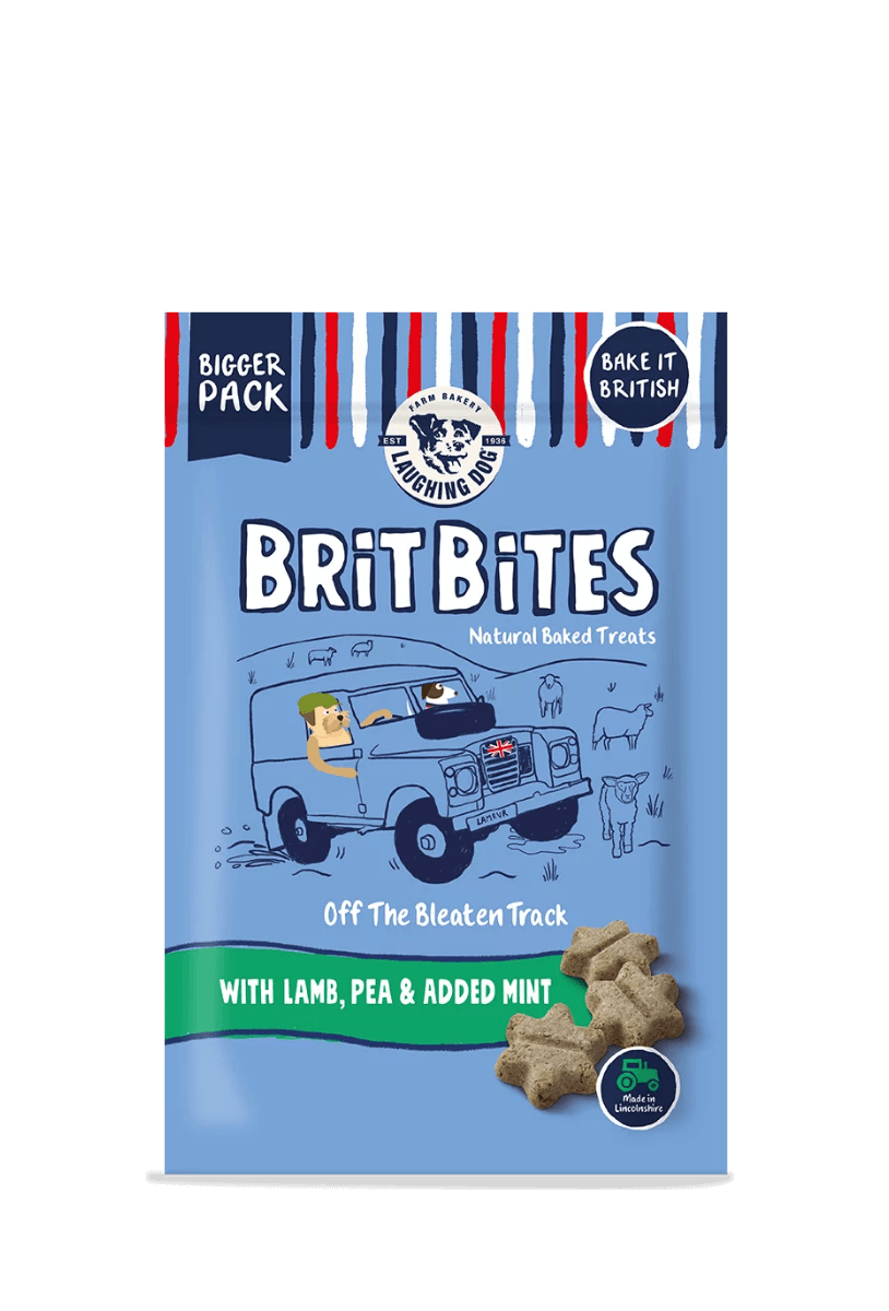 LAUGHING DOG BRIT BITES LAMB/PEA & MINT 175G