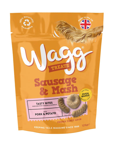 Wagg Sausage & Mash Treats, 125g - Ormskirk Pets