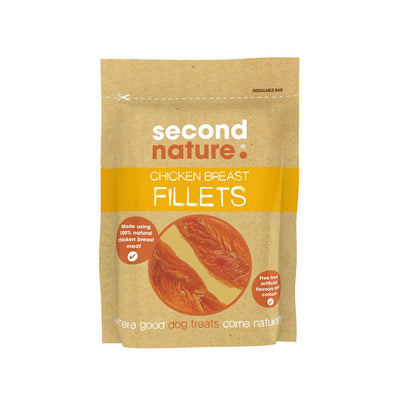 Second Nature Dog Treat Chicken Breast Fillets 100g