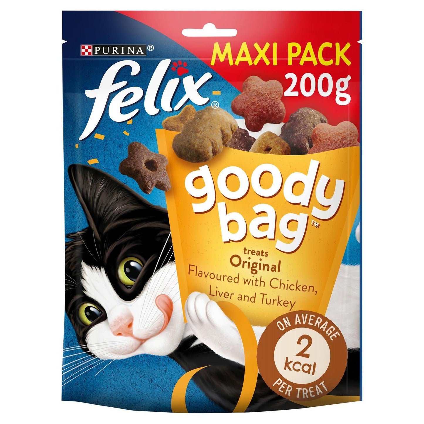 Felix Goody Bag Cat Treats Original Mix 200g - Ormskirk Pets