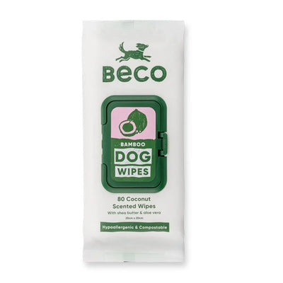Beco Bamboo Coconut Scented Dog Wipes 80'S