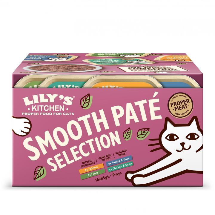 Lily's Kitchen Cat Smooth Pate Selection Favourite Multi 8pk 85g - Ormskirk Pets