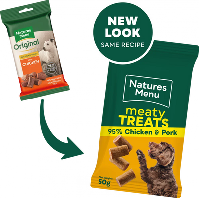 Natures Menu Meaty Treats For Adult Dog Chicken And Pork 50G