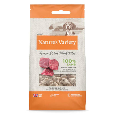 Natures Variety 100% Lamb Bites 20g - Ormskirk Pets