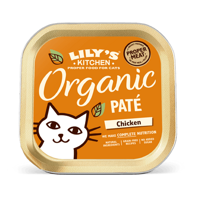Lily's Kitchen Cat Organic Chicken Pate, 85g x 19 - Ormskirk Pets