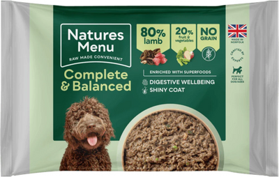Natures Menu Complete & Balanced Raw Lamb For Adult Dogs 500g