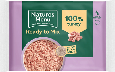 Natures Menu Just 100% Turkey Mince 400g - Ormskirk Pets