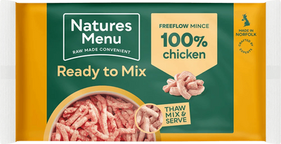 Natures Menu 100% Chicken Freeflow Mince for Adult Dogs 2kg - Ormskirk Pets