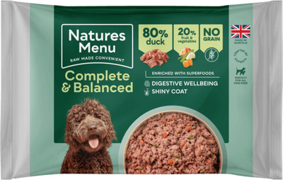 Natures Menu Complete & Balanced Raw Duck For Adult Dogs 500g