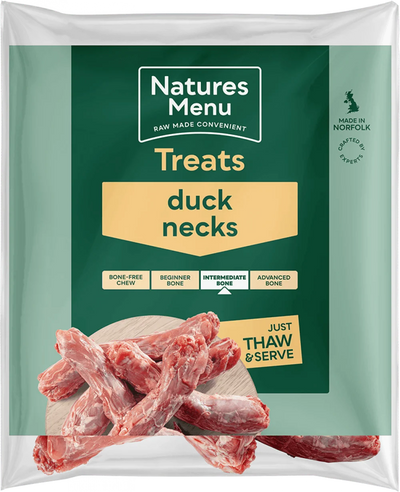 Natures Menu Natural Raw Duck Necks - Ormskirk Pets